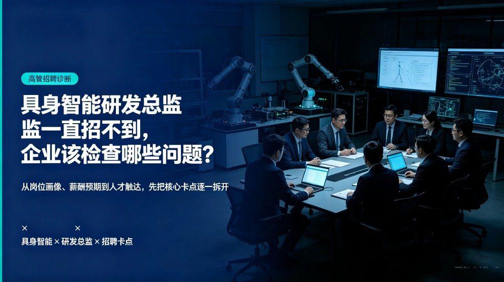 具身智能研发总监一直招不到，企业该检查哪些问题？